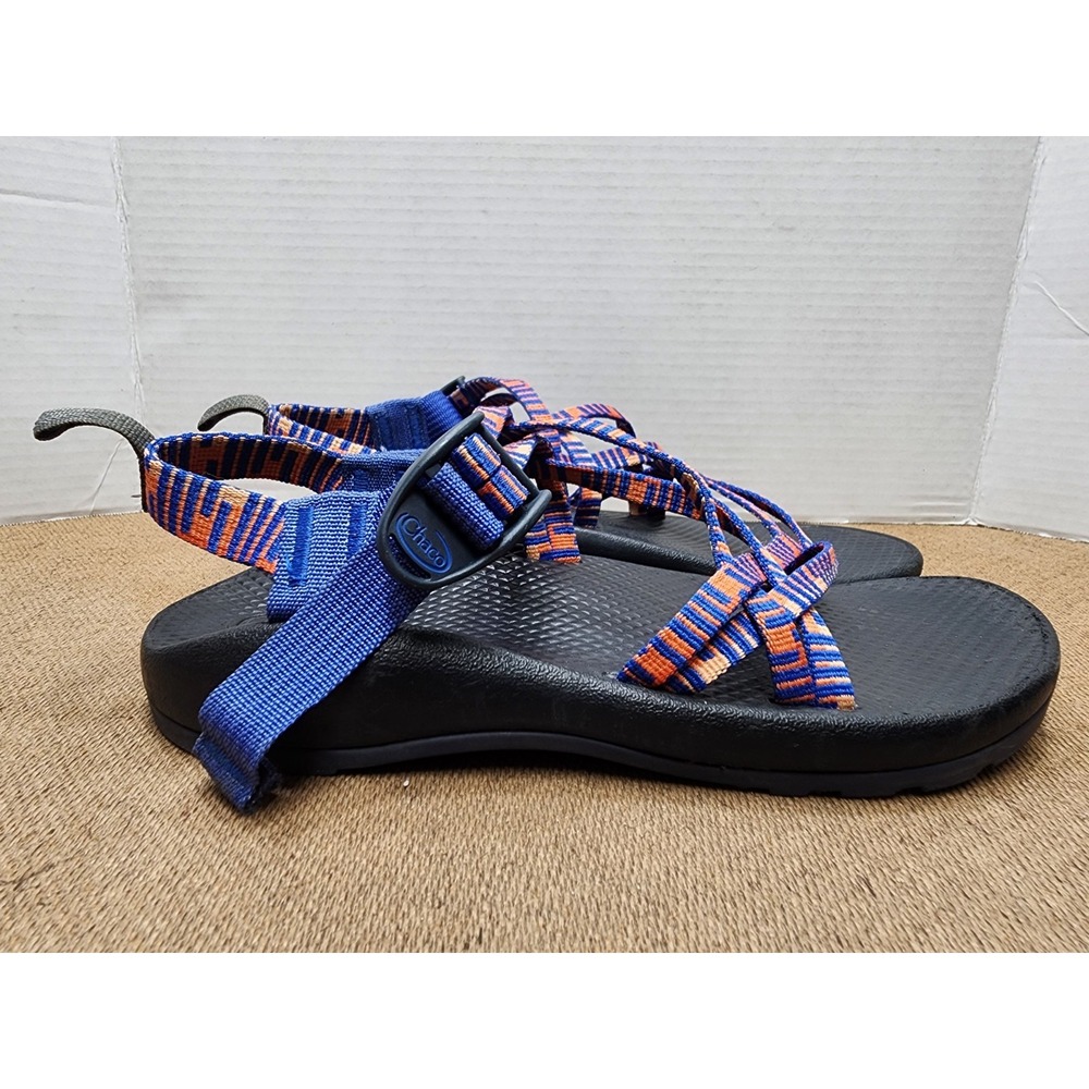 CHACO ZX/1 EcoTread Barrez Royal Canvas Water Sport Sandals Youth Sz. 6